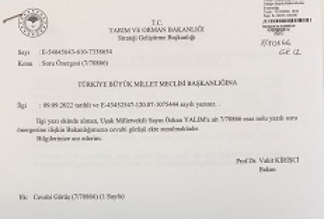CHP'li Milletvekili Yalım'dan Bakan Kirişçi'ye soru önergesi